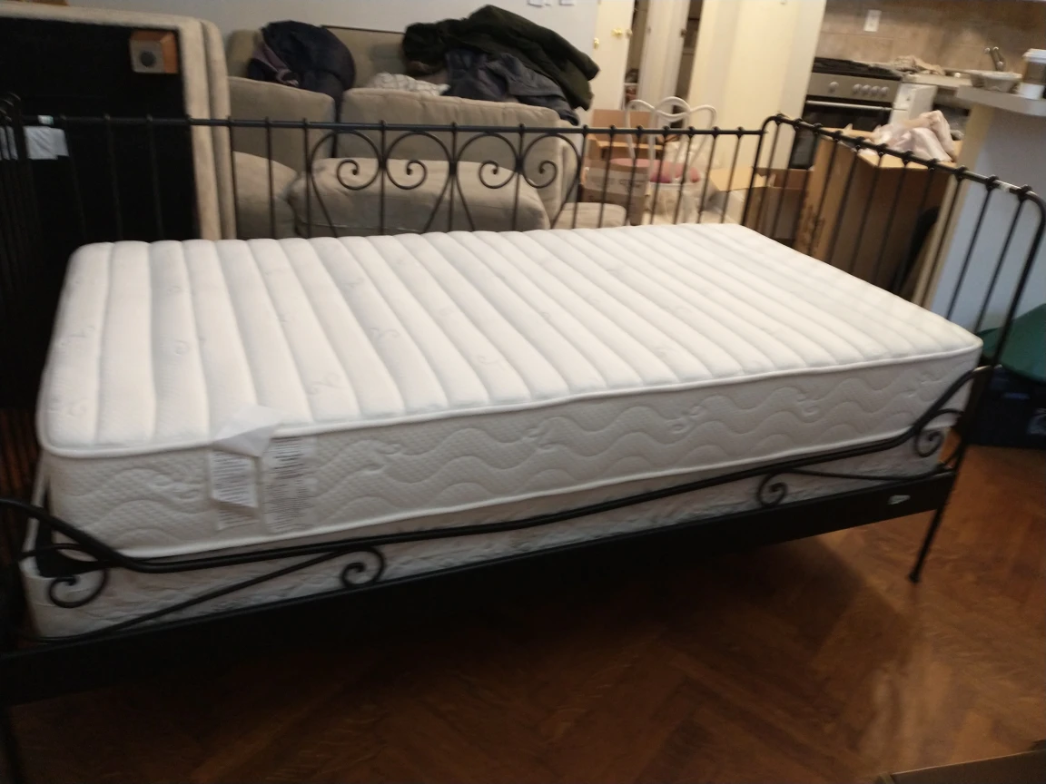 Twin size day bed (includes box spring and new mattress) - photo 2