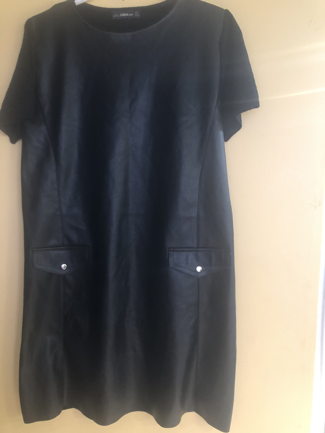Beautiful fake leather Zara dress