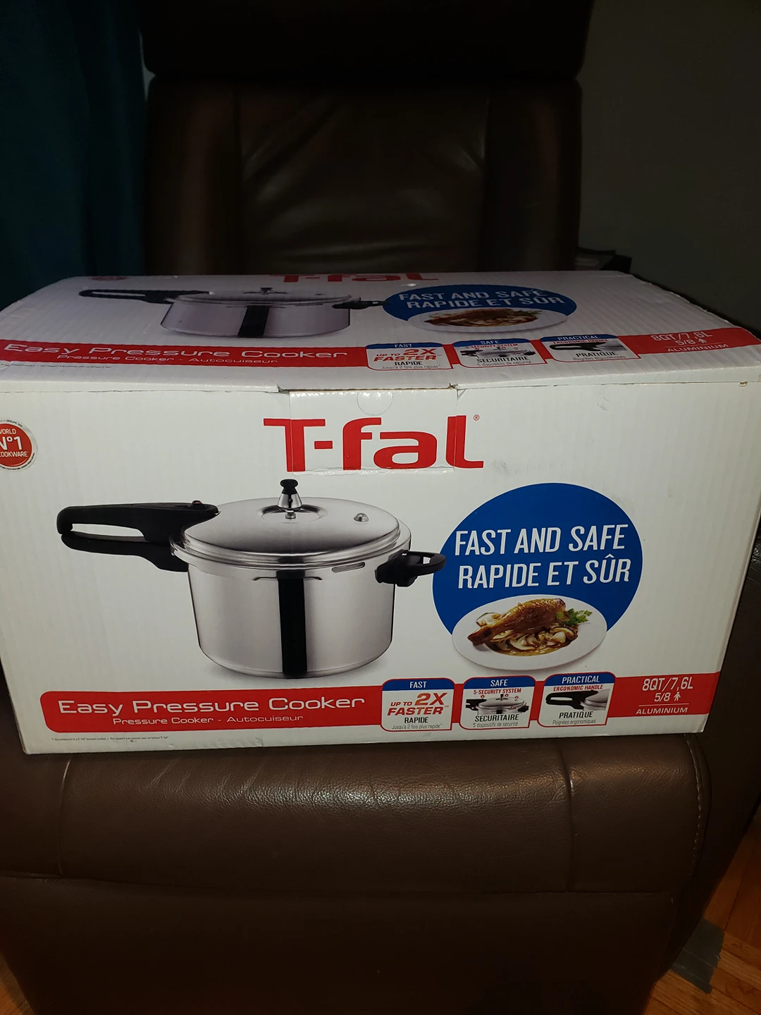 Brand new T-fal Mirro aluminium pressure cooker, 8-qt