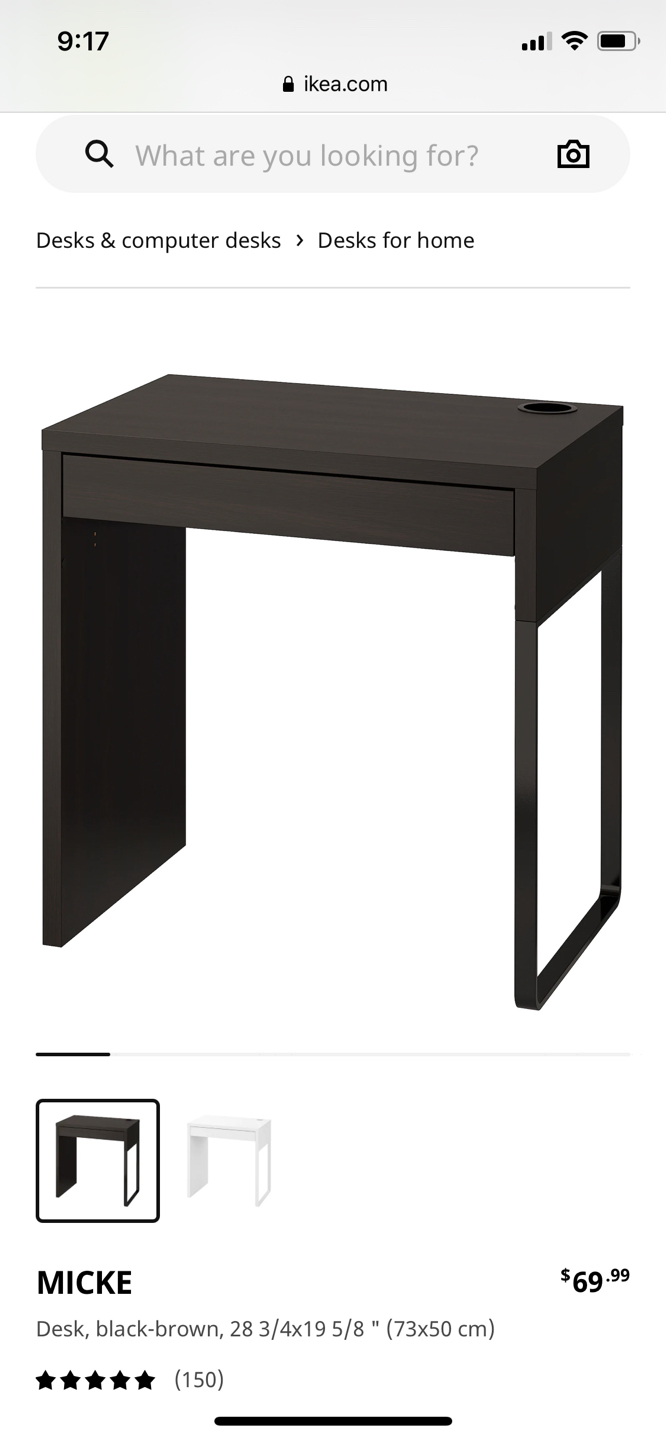 IKEA Micke desk thumbnail