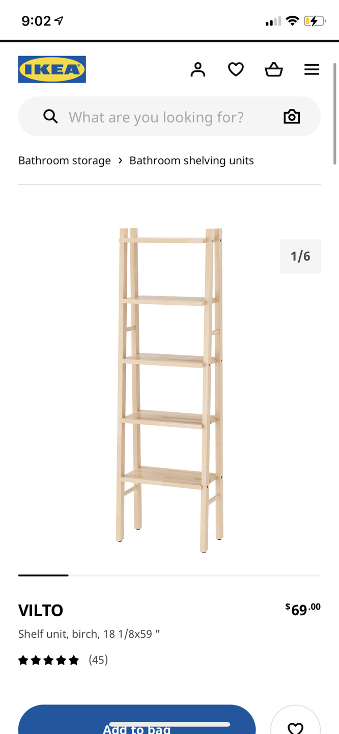 IKEA VILTO wood shelf