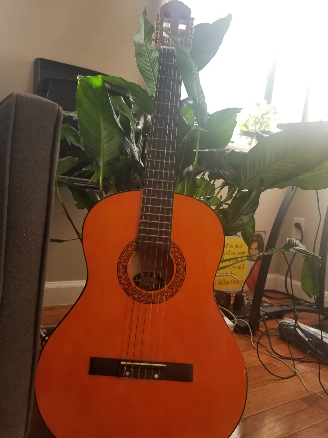 Spanish Classical Guitar with Stand and Pedal - photo 3