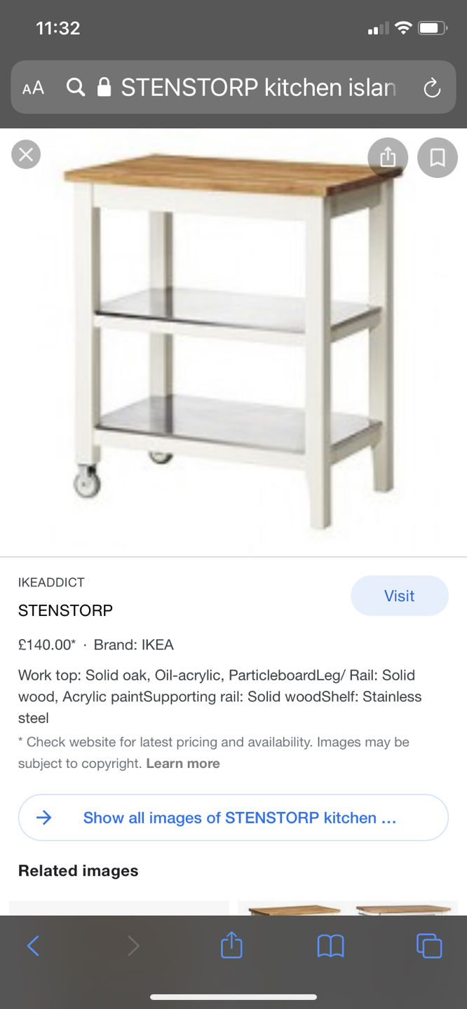 Stenstorp IKEA kitchen island/cart/trolley - photo 4