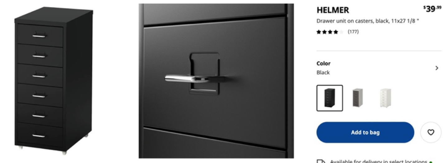 Ikea Metal Drawer - photo 3