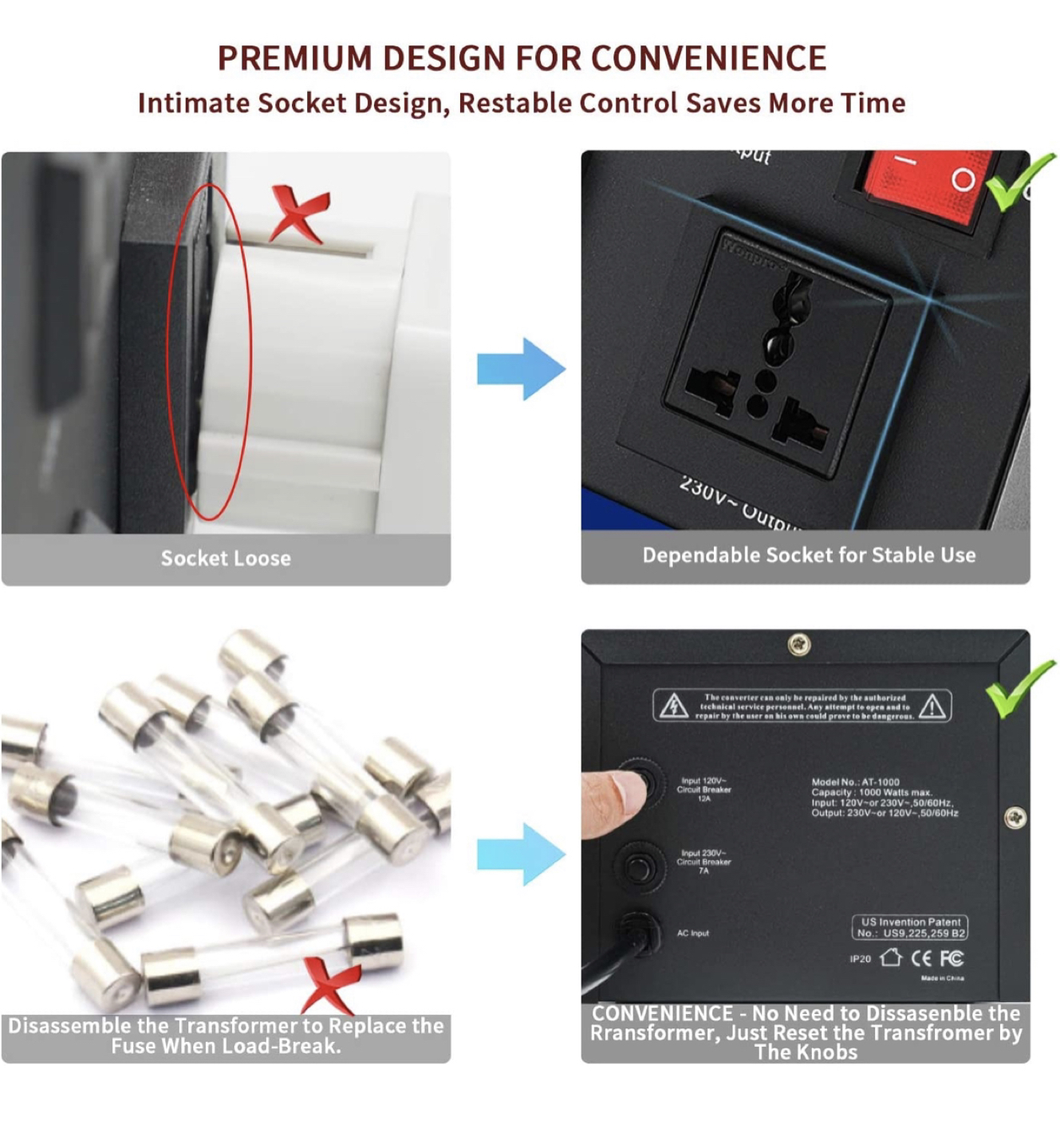 1000Watt Voltage Transformer Converter  - photo 4
