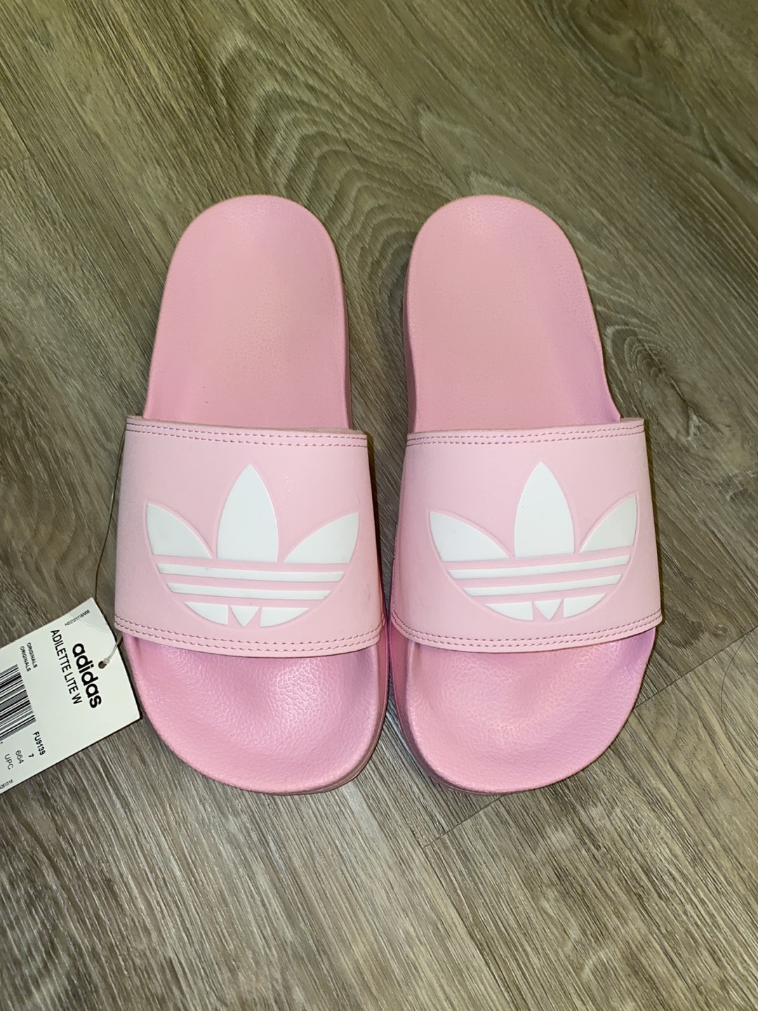 Adidas Originals Pink Adilette Slides (new) thumbnail