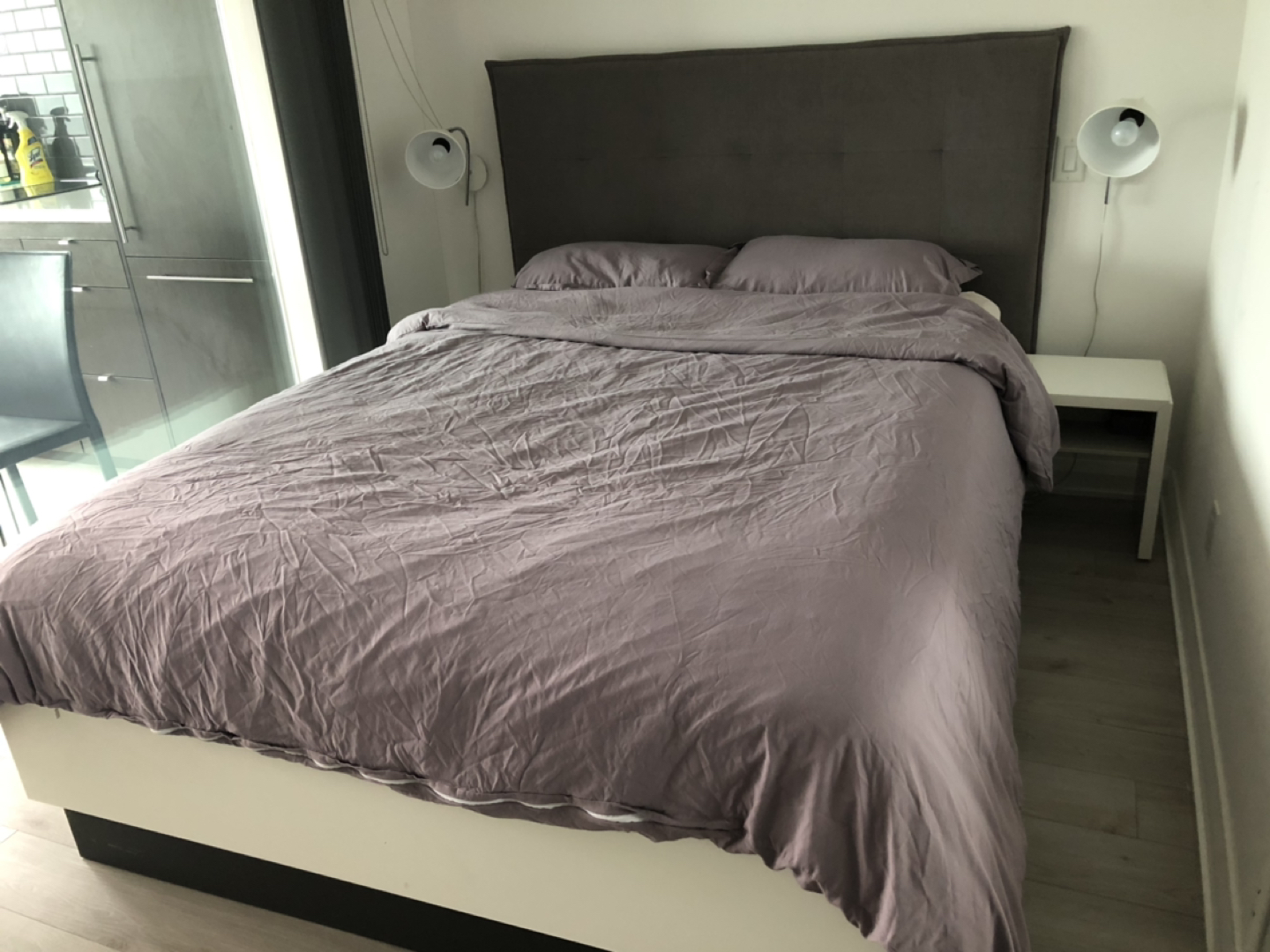 Bed frame with storage by BoConcept 