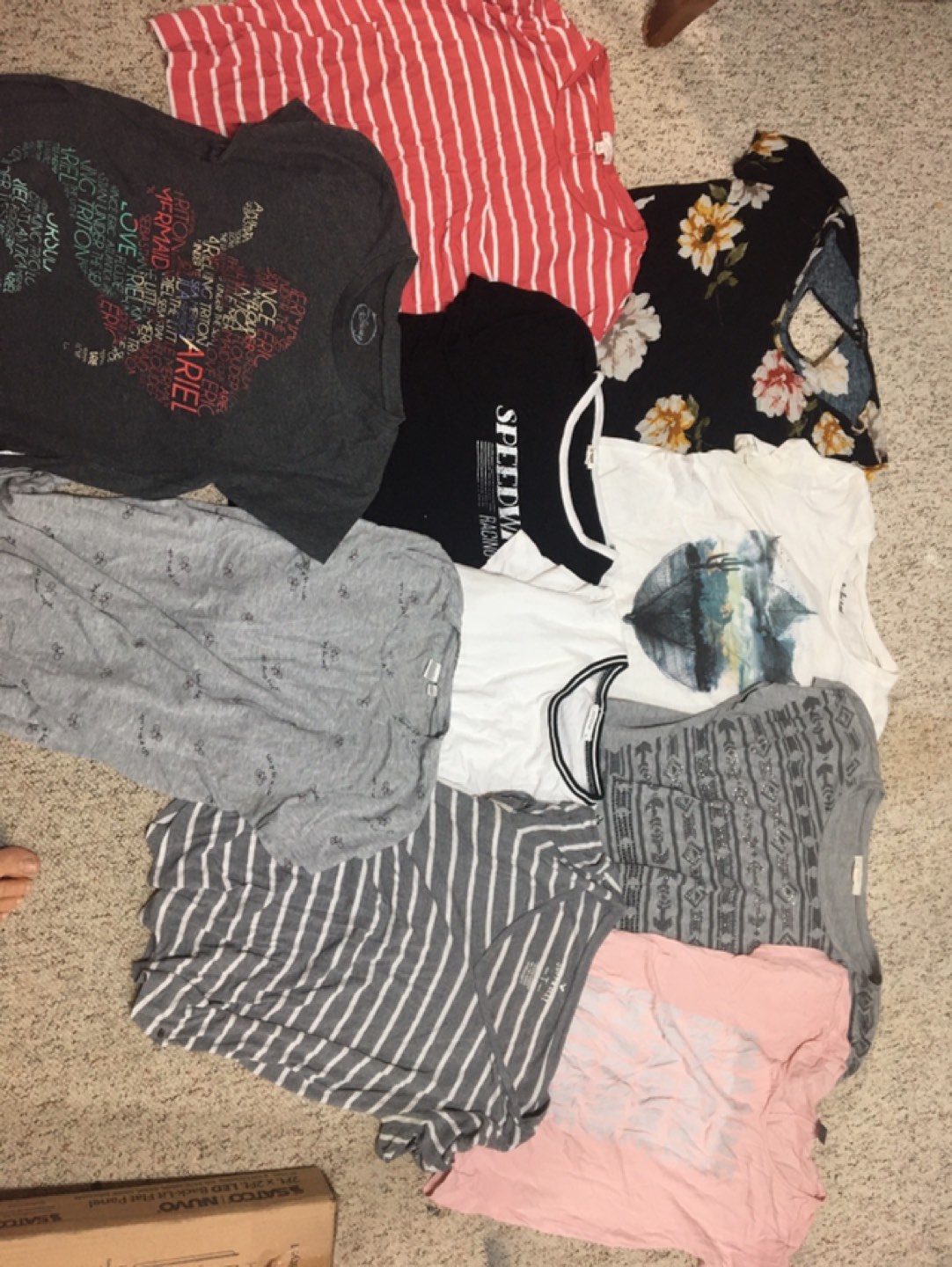 10 tops size xs/sm/med