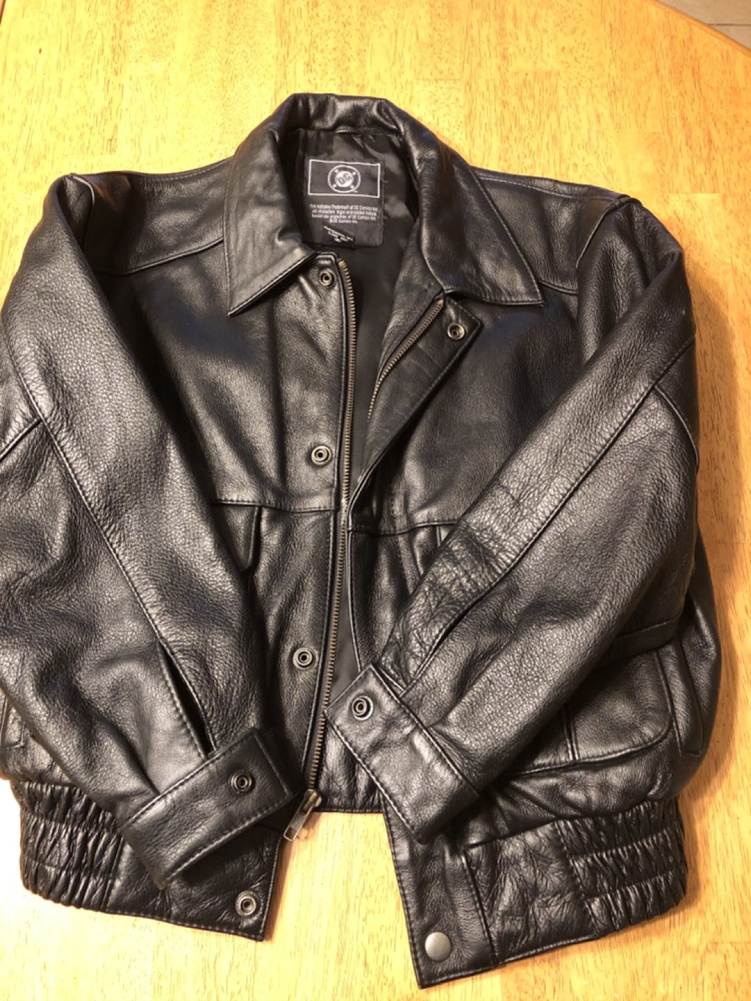 Classic Vintage kids Batman leather jacket image indicator(4)