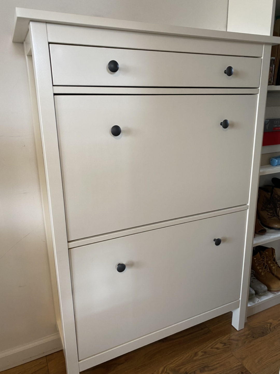 Ikea Shoe Cabinet + Hat Rack