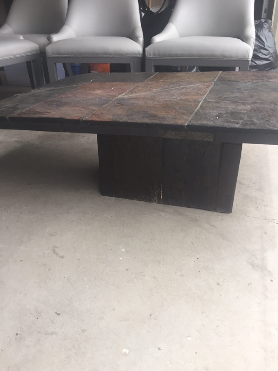 Rustic Slate Coffee Table
