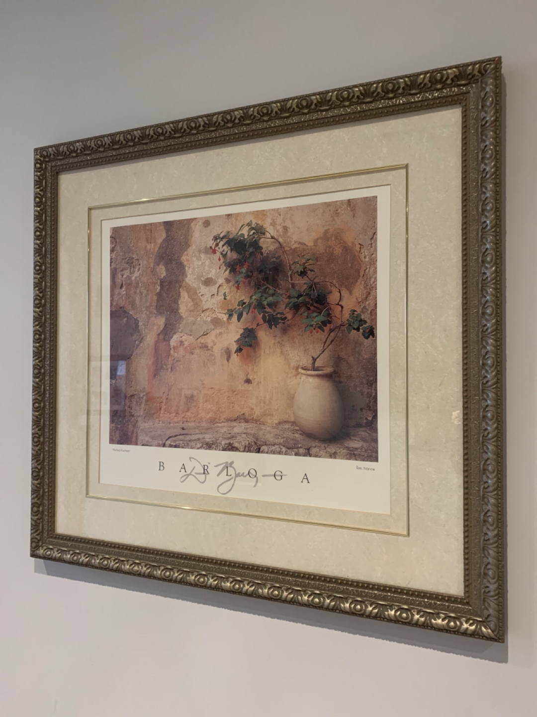 Large wood framed Barloga picture  - photo 2