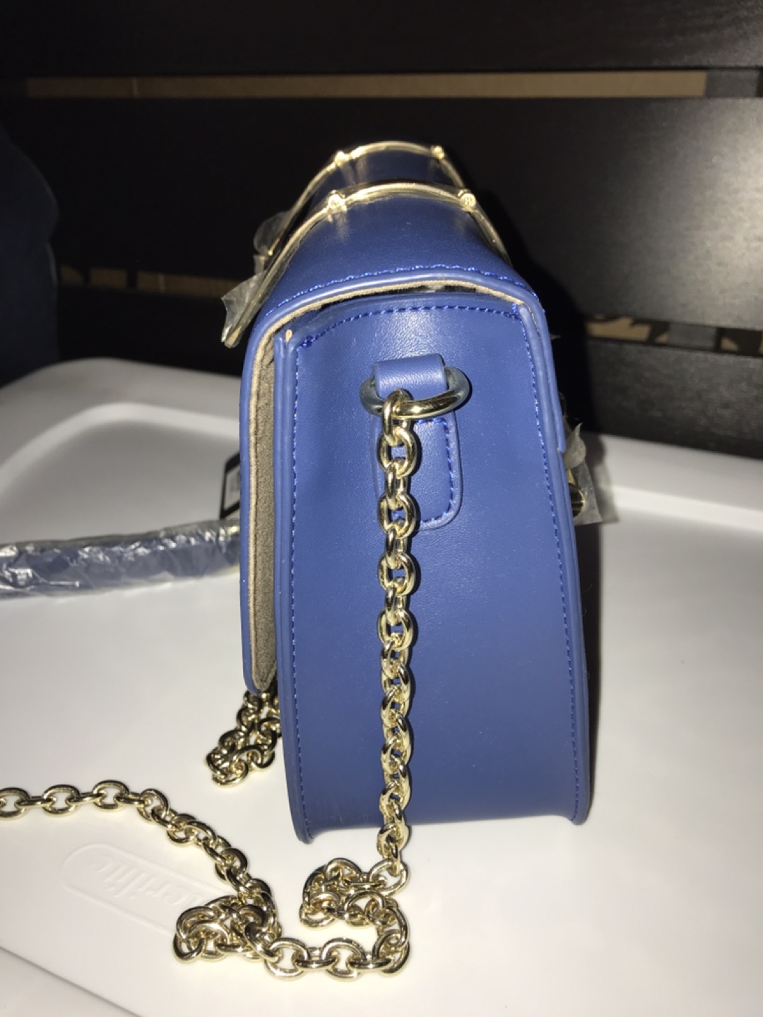 Segolene en cuir classic french purse, natural leather, new - photo 4