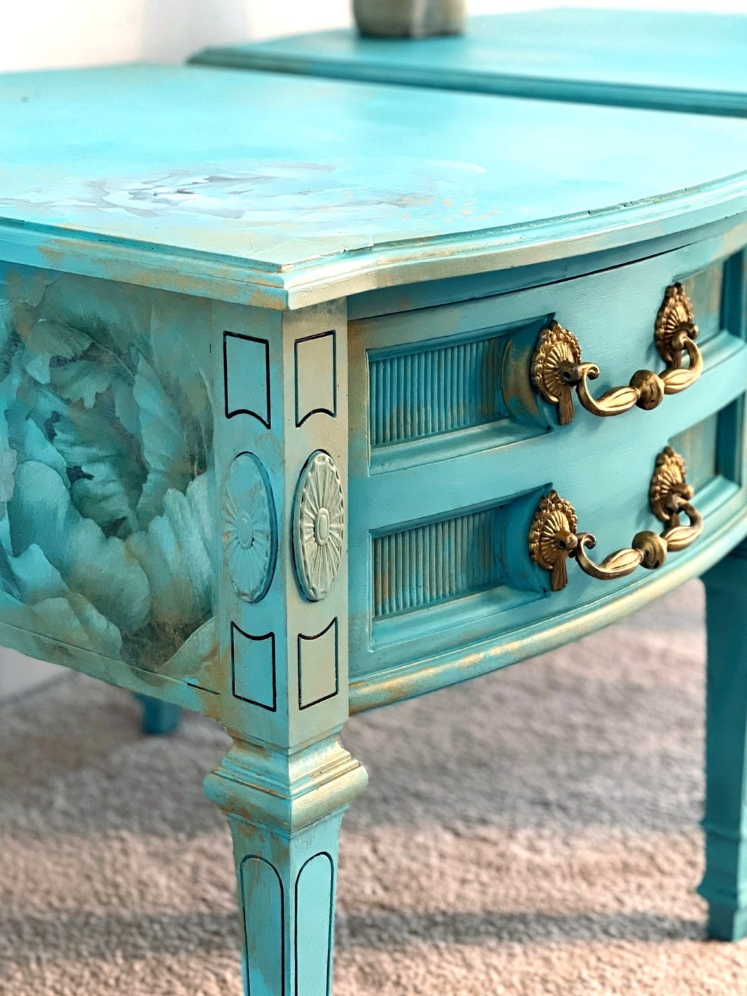 A set of solid wood tables thumbnail