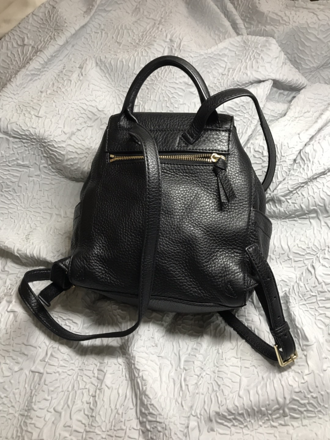 Tory Burch Theia Mini Backpack, Leather, Black, New With No Tags - photo 5