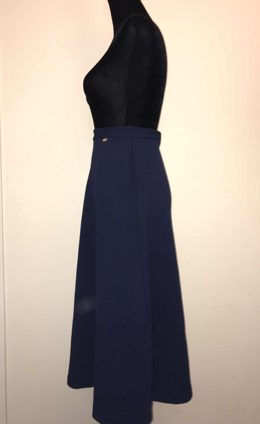 Zarina midi navy blue skirt, xs - photo 4