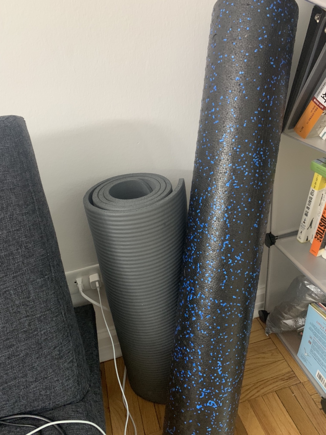 Yoga mat and foam roller