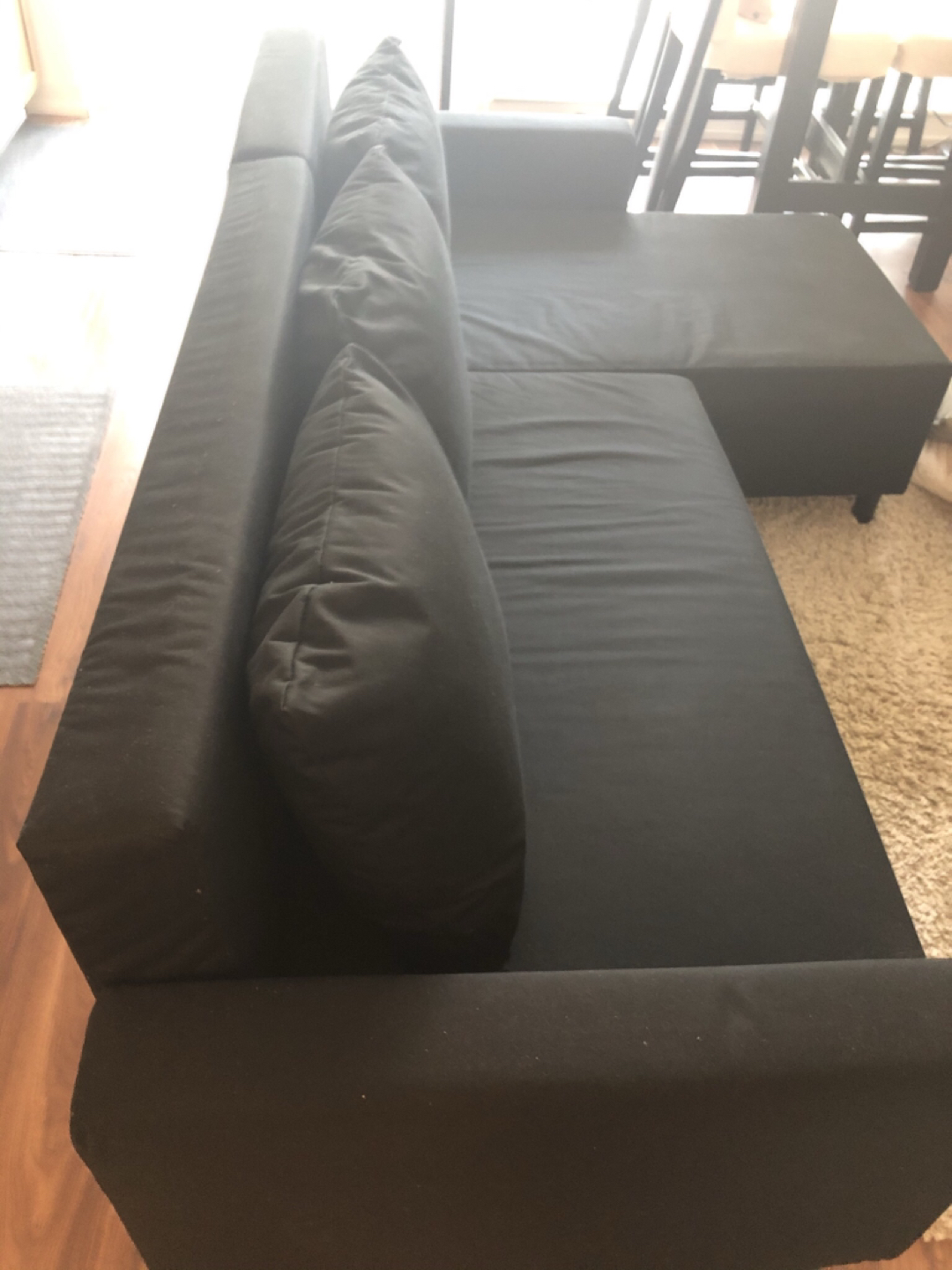 Sectional sofa bed with storage 