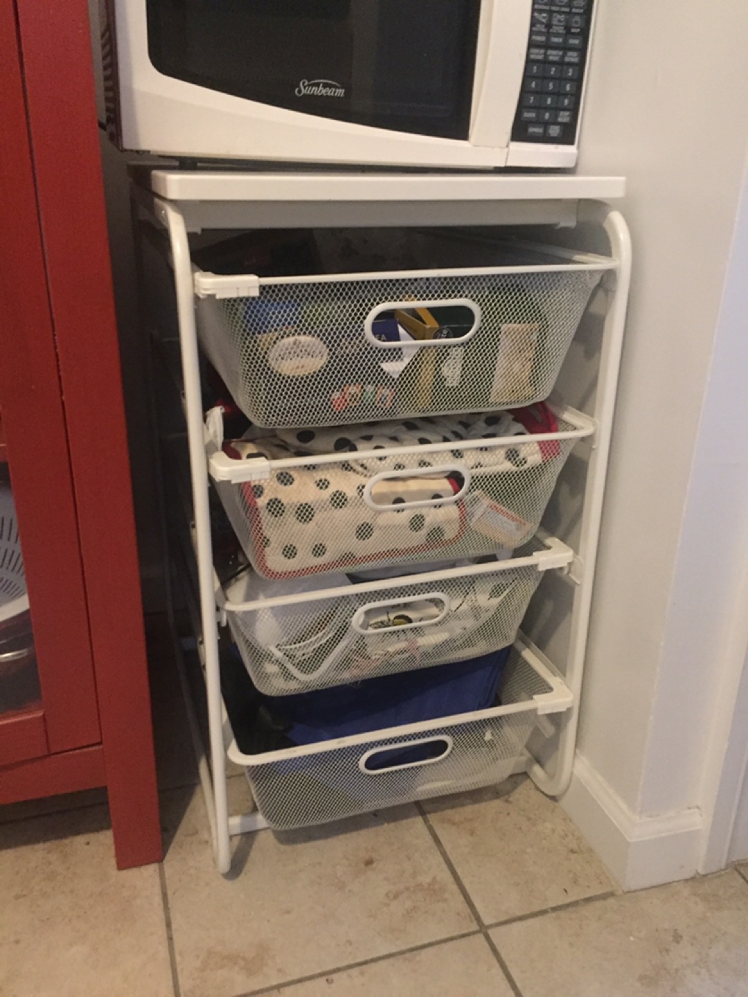 White ikea drawers 