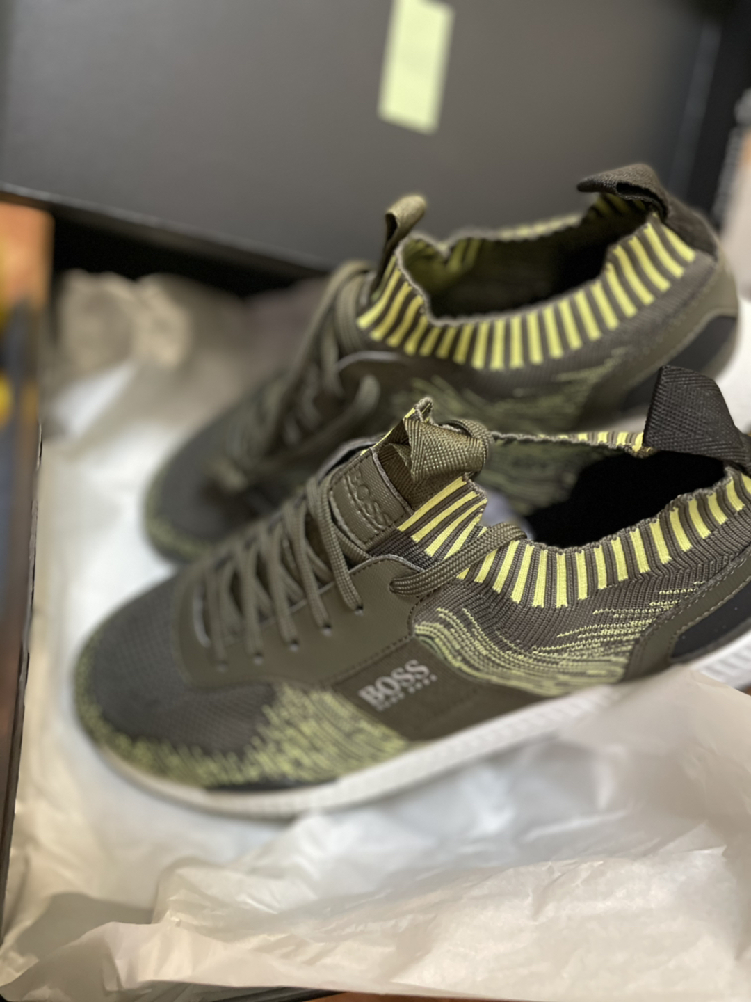 HUGO Boss Knitted Titanium_runn_scafe Trainers 