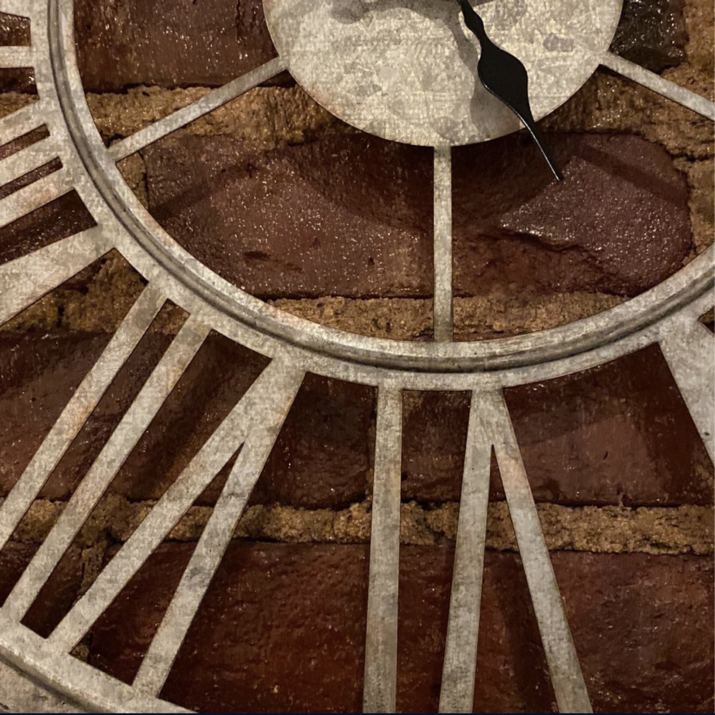 Pewter Roman Numeral Wall Clock - photo 2