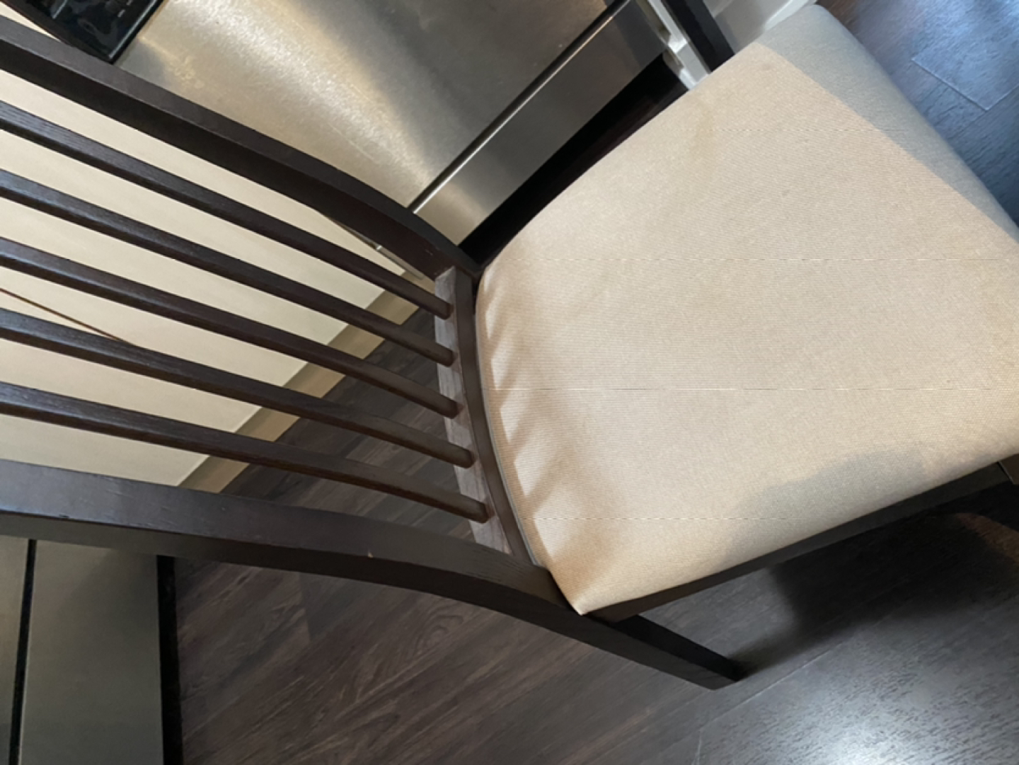IKEA extendable dining table with four chairs  - photo 4