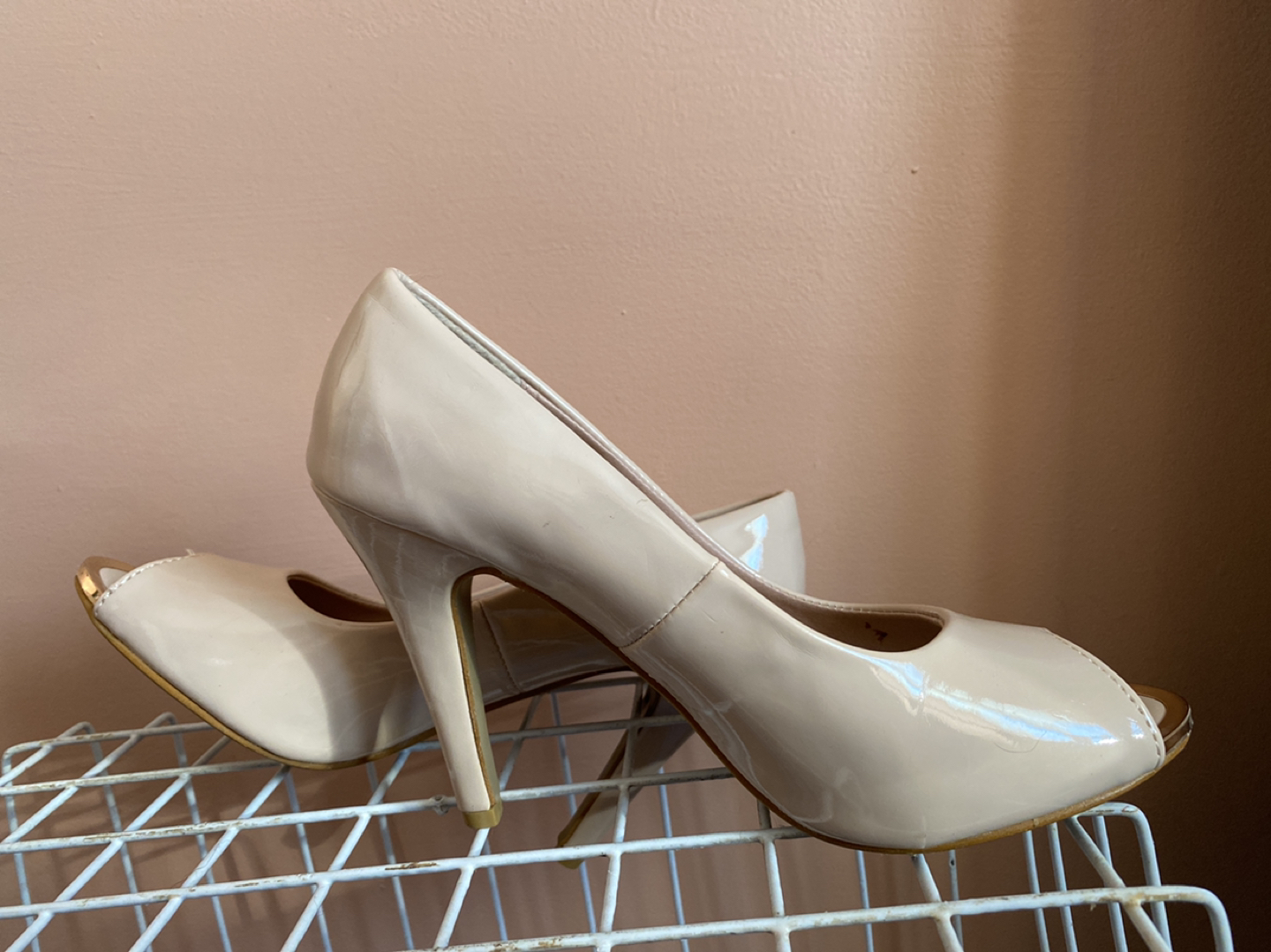 Suzy sheer peep toe heels - photo 4