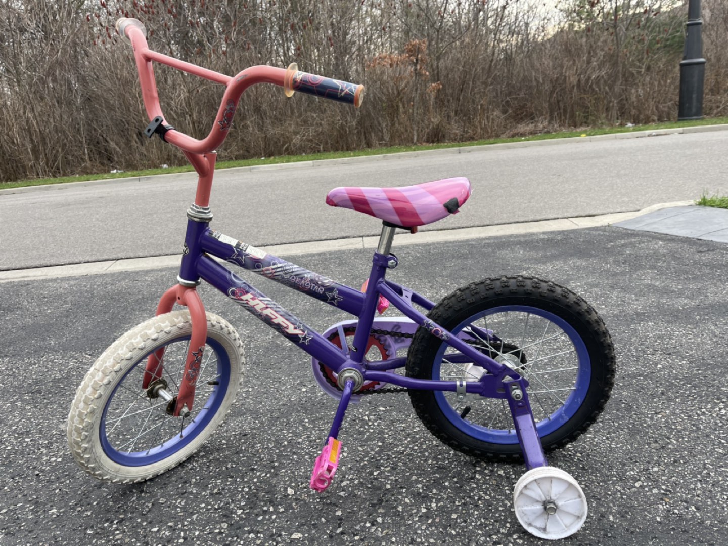Purple an Pink Toddler Bike