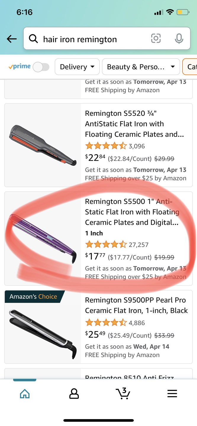 Remington hair flat iron