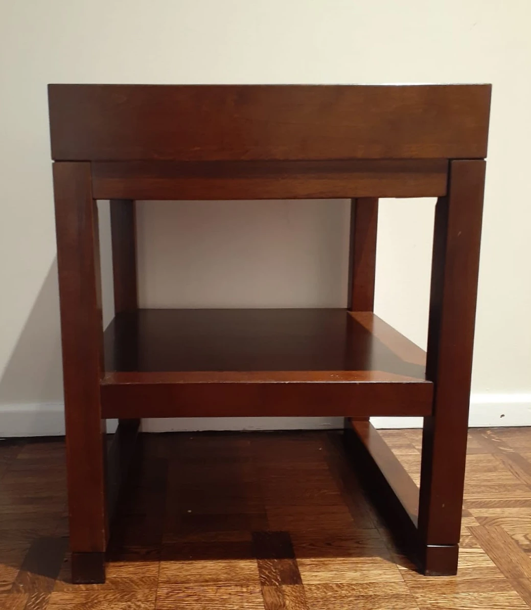 Two Side Tables with Shelf