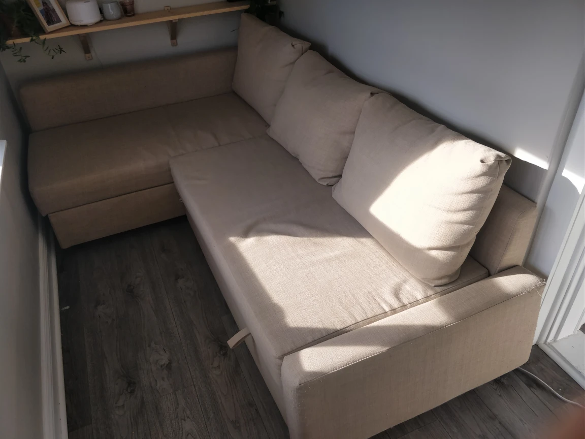 Pullout Sofa Bed Cream