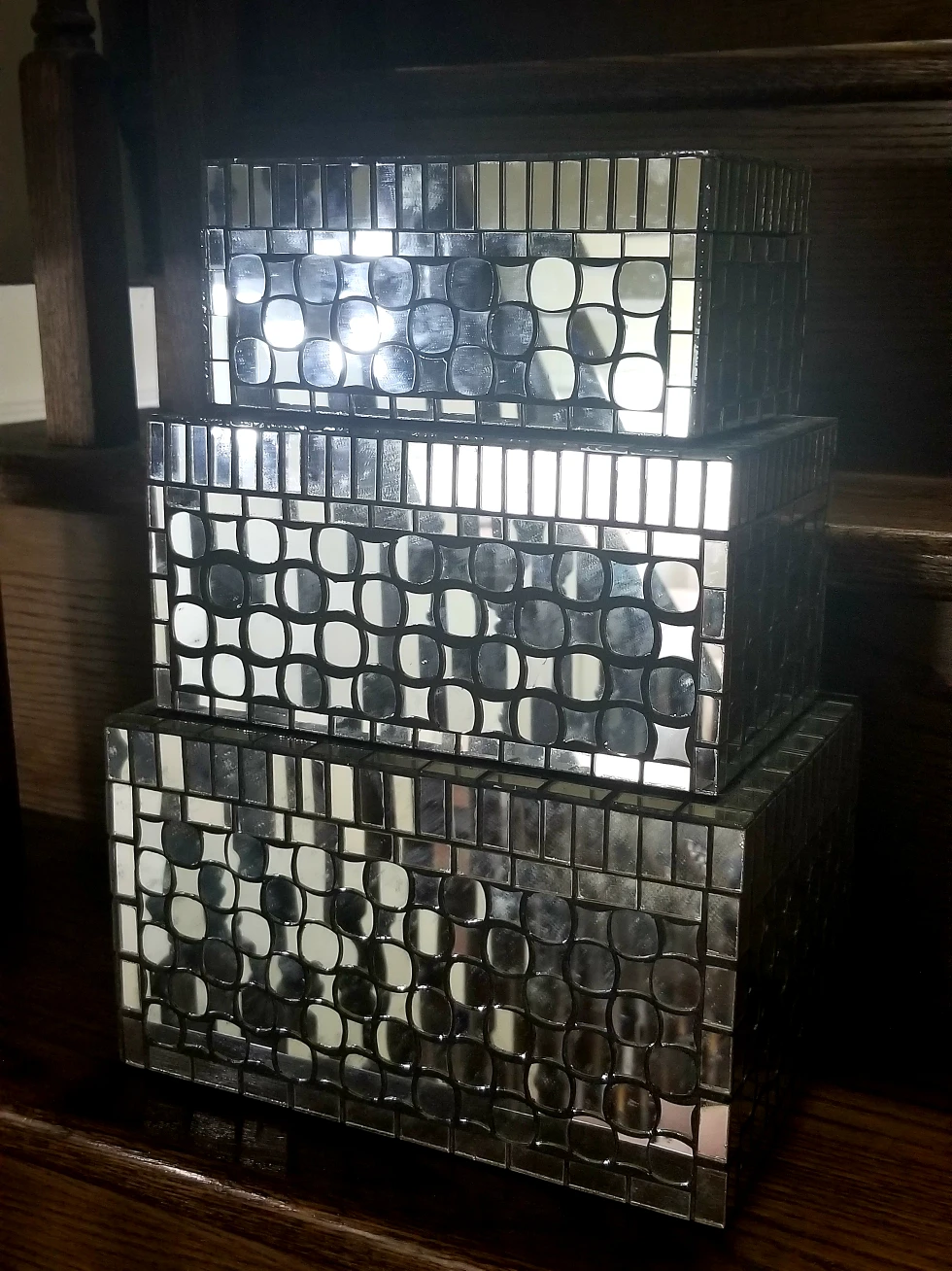 Decorative Mirrored Box Set