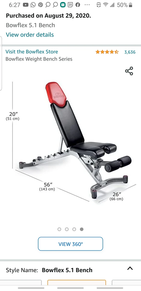 EXCELLENT FOR HOME GYM BOWFLEX  5.1!!