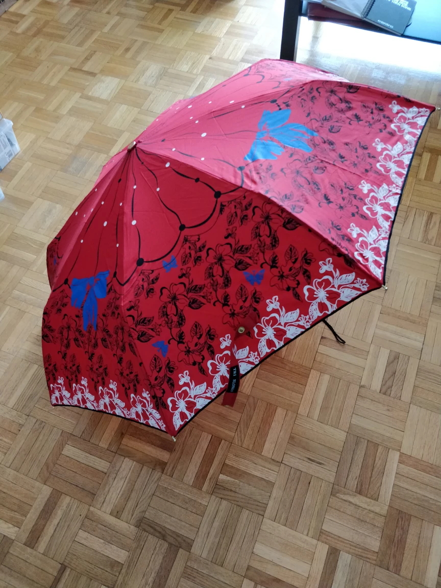 red umbrella. full automatic open / close - photo 3