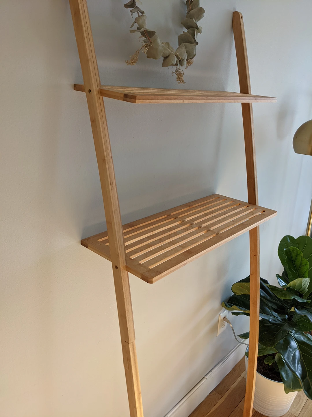 Bamboo Over Toilet Bathroom Storage Shelf