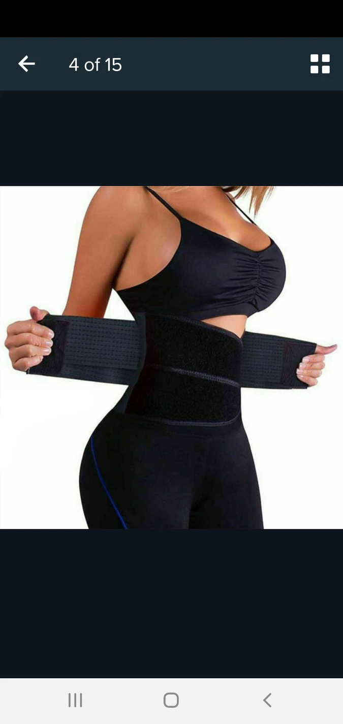 Like new. Black fitness belt thumbnail