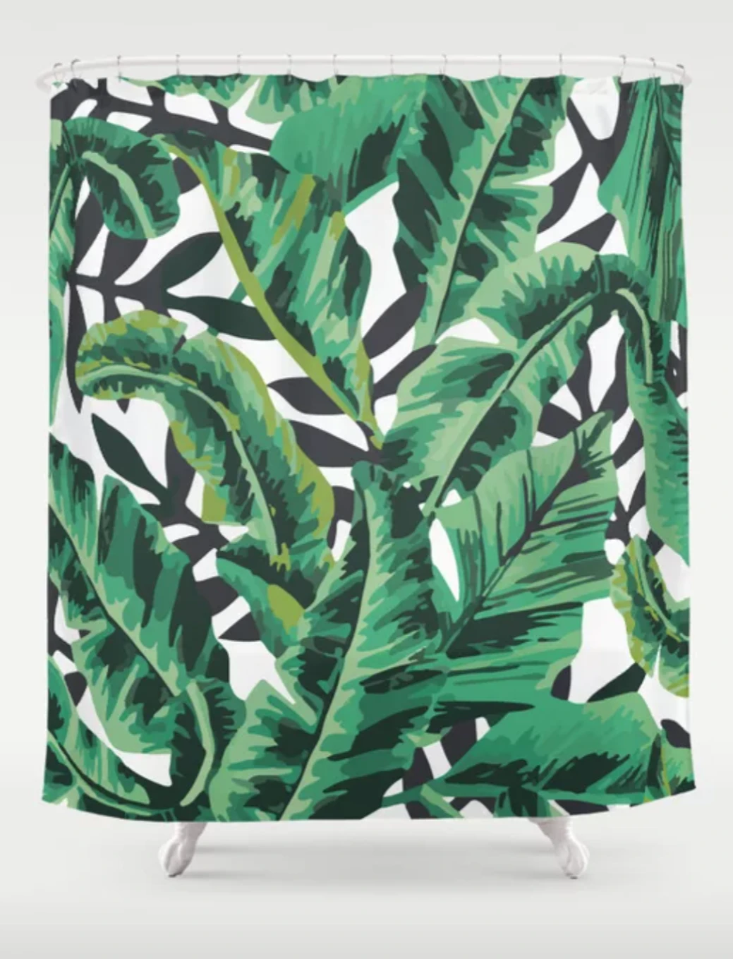 UNUSED new tropical banana leaf shower curtain from Society6