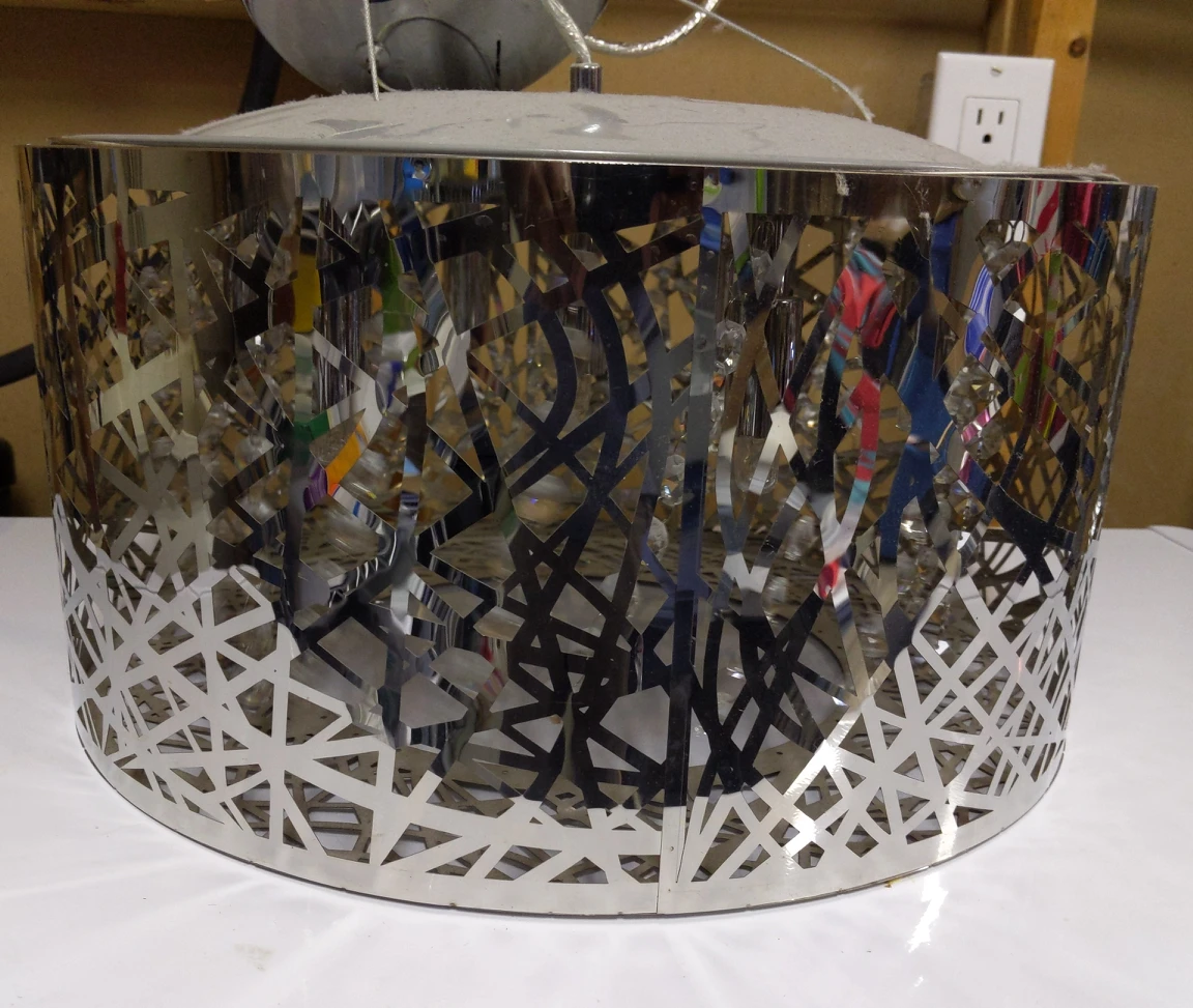 Birds nest light fixture