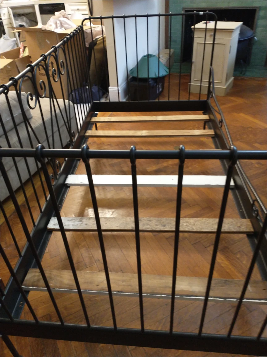 Twin size day bed (includes box spring and new mattress) - photo 4