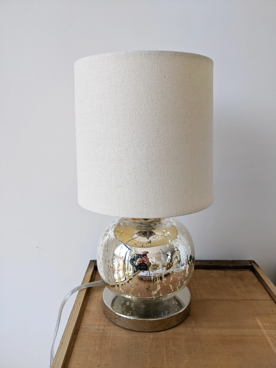 West Elm mercury glass table lamp