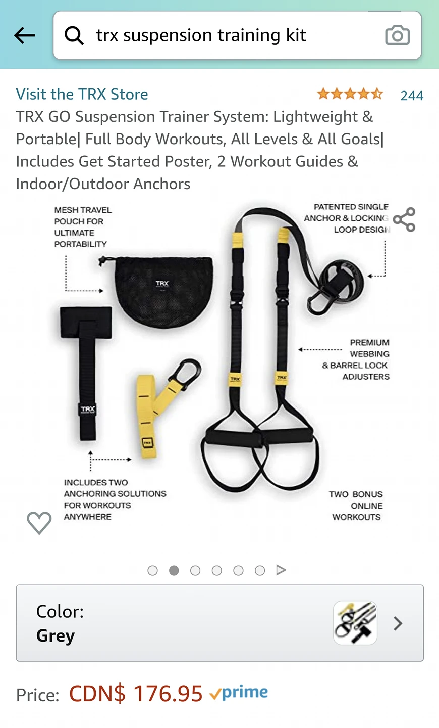 TRX Go Suspension Trainer System - photo 2