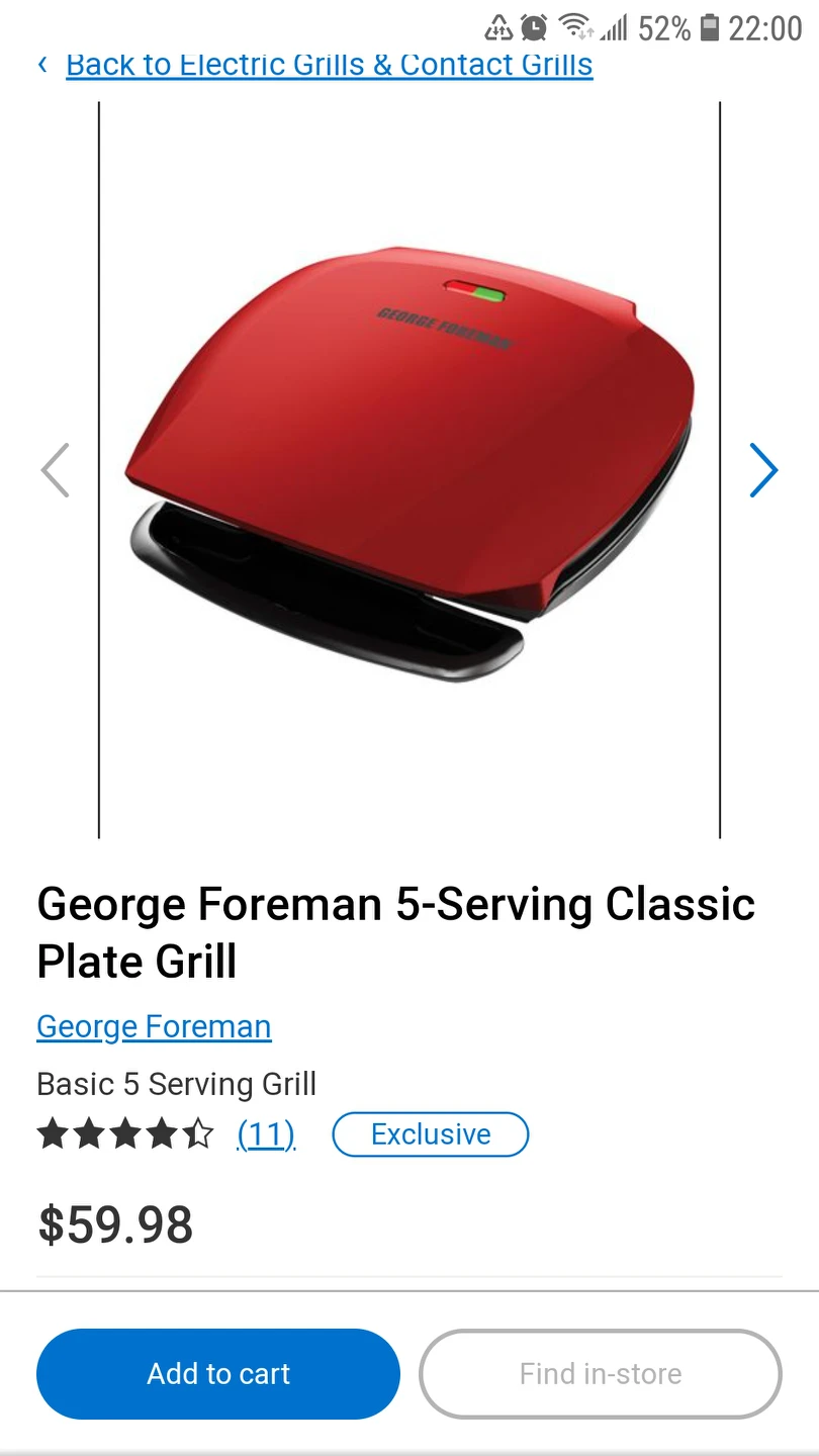 Used - George Freeman Grill