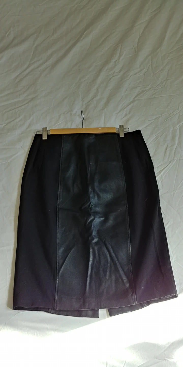 free - faux leather skirt