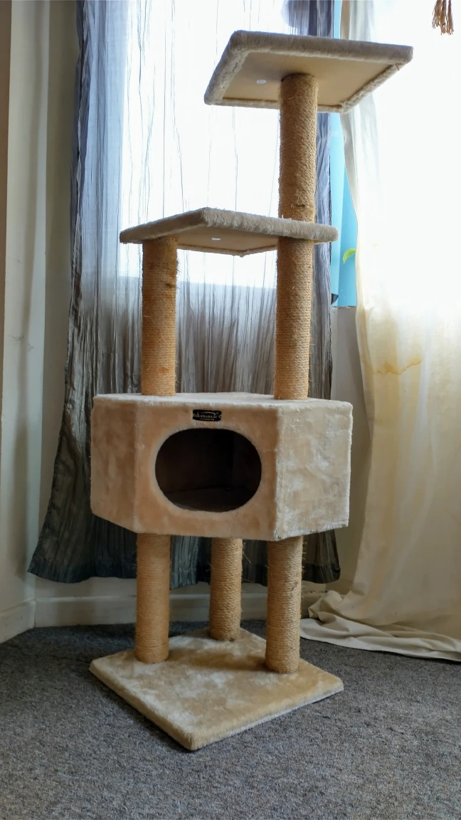 Multi-level cat tree | great condition w/ scratching post legs thumbnail