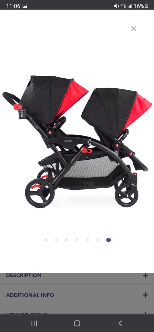 contours double stroller thumbnail