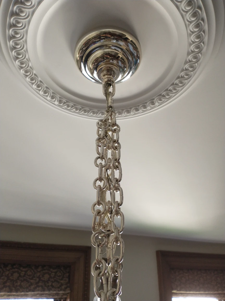 Chandelier light fixture - vintage - photo 4