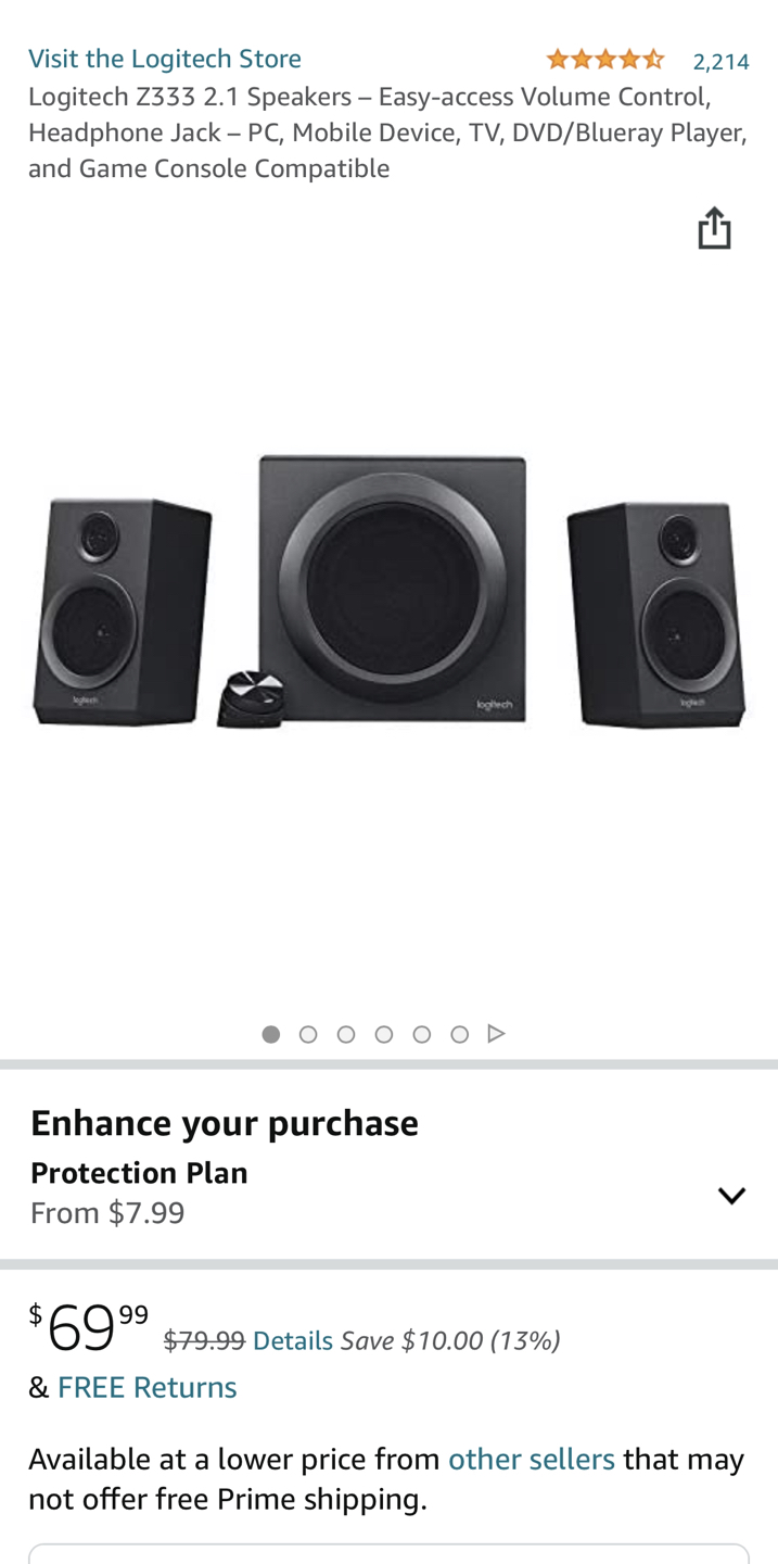 Logitech Z333 2.1 Speakers - photo 3