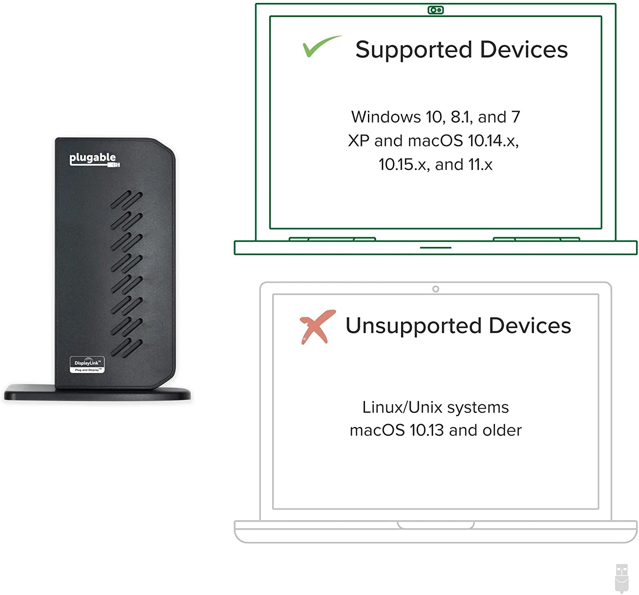Plugable USB 3.0 and USB-C Laptop Docking Station - photo 5