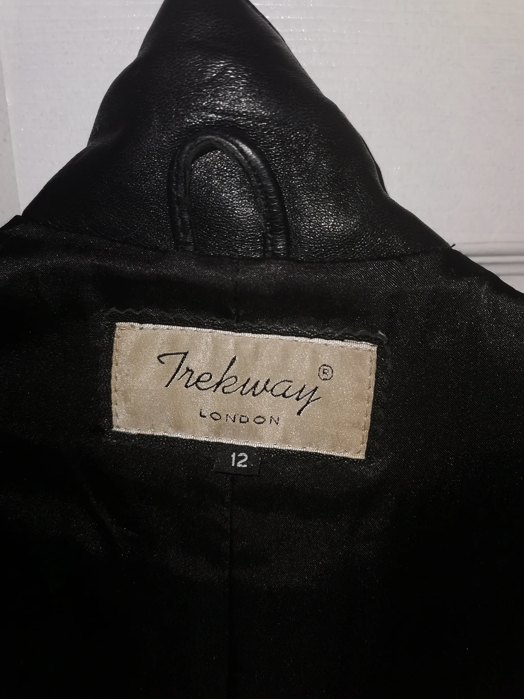 Long Black Leather Jacket image indicator(10)