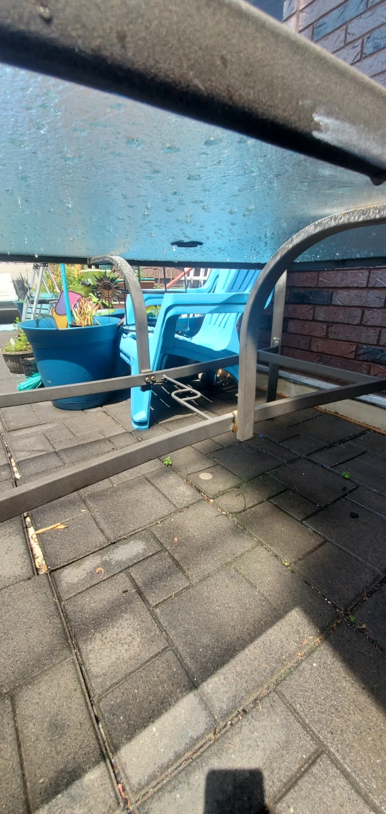 Outdoor Glass Top Patio Table - photo 3